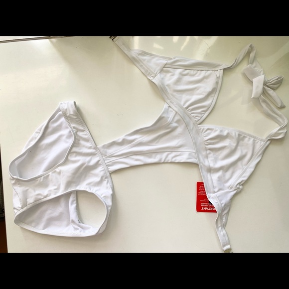 ASOS Swim Asos White Monokini One Piece Swimsuit Poshmark